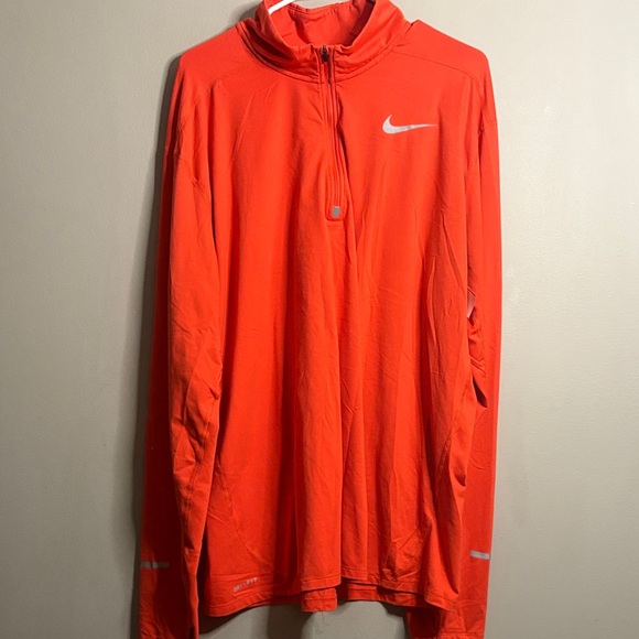 Nike Other - Nike Running Bright Orange 1/2-Zip Top XXL